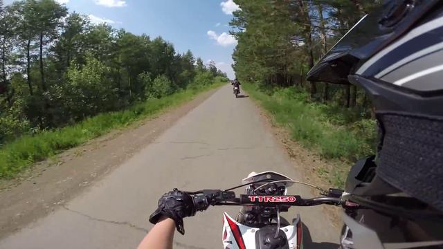 Покатушки на IRBIS TTR-250 и Honda XR- 250 Baja смотреть онлайн