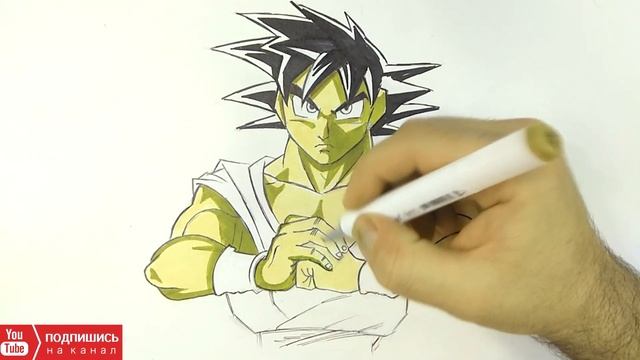 Как нарисовать СОН ГОКУ, Драконий жемчуг. Son Goku, Dragon Ball смотреть онлайн