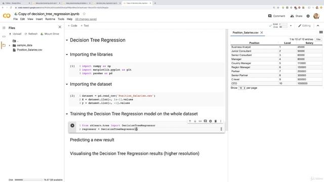 Decision Tree Regression in Python Step 2 смотреть онлайн