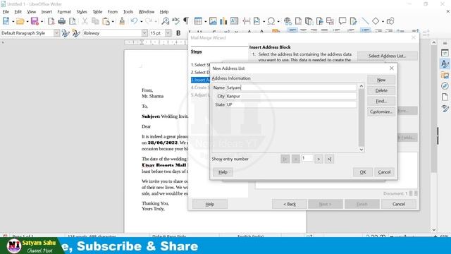 100% आयेगा | Mail Merge in LibreOffice Writer | How To Use Mail Merge Wizard смотреть онлайн