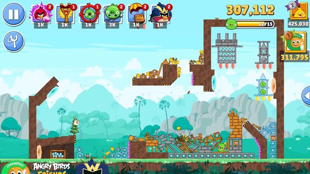 Angry Birds Friends Tournament 1190 Level 10 NO Power UP PLUS смотреть онлайн