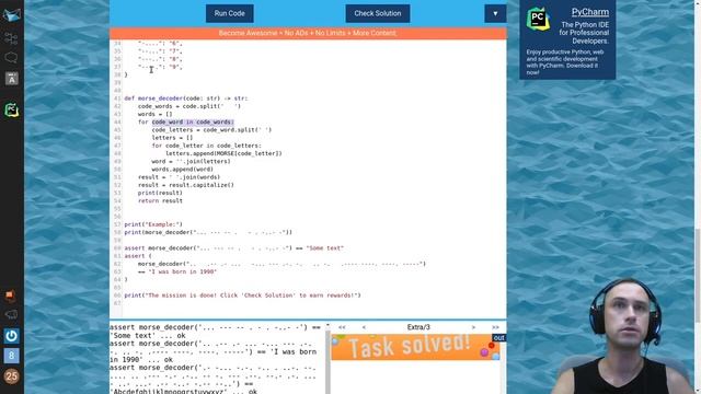 Азбука морзе. Elementary+. Открыл новый уровень. Обучаемся python на сайте CheckIO #23 смотреть онлайн