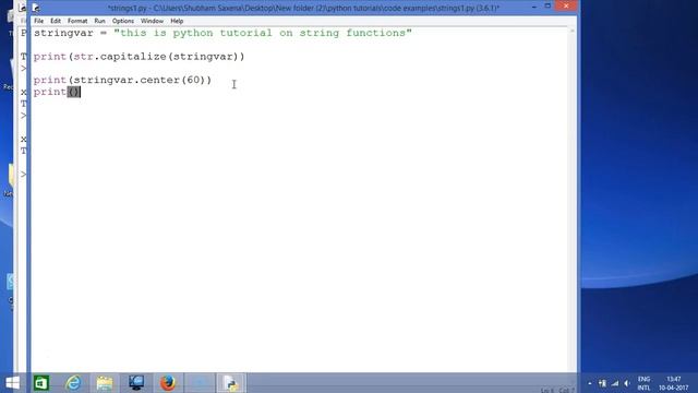 Capitalize() String in Python | Unanth смотреть онлайн