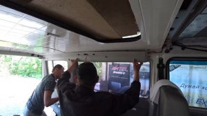 Транспортер Т4 Пластик вокруг окон левой стороны салона VW T4 007