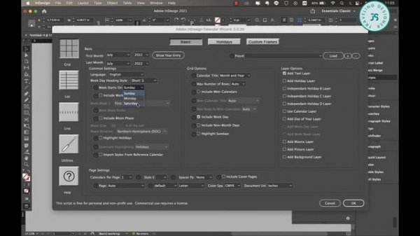 FREE | Create This Easy July Calendar Layout in Indesign Using a Wizard