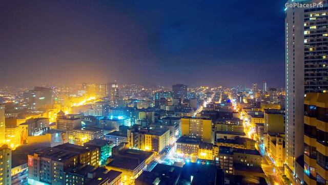 San Francisco, California, USA  In 4K UHD At Night | 4K Drone Footage