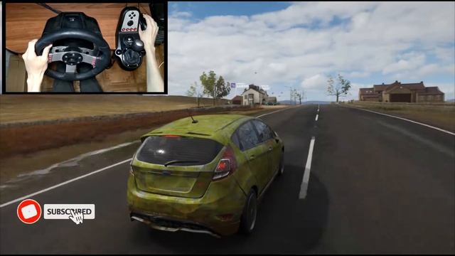 Rebuilding A Ford Fiesta ST - Forza Horizon 4 Gameplay with Steering Wheel + Shifter смотреть онлайн