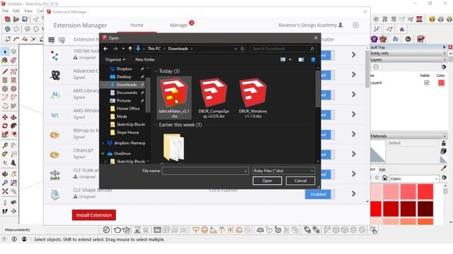 How to Install and Update Sketchup Extensions (Plugins) смотреть онлайн