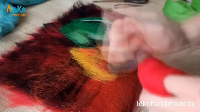 Шерстяная акварель/ Картина из шерсти/ Натюрморт/ Мастер-класс смотреть онлайн