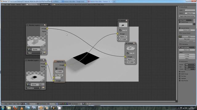 Blender Quick Tip - Transparent Shadow in Final Render смотреть онлайн