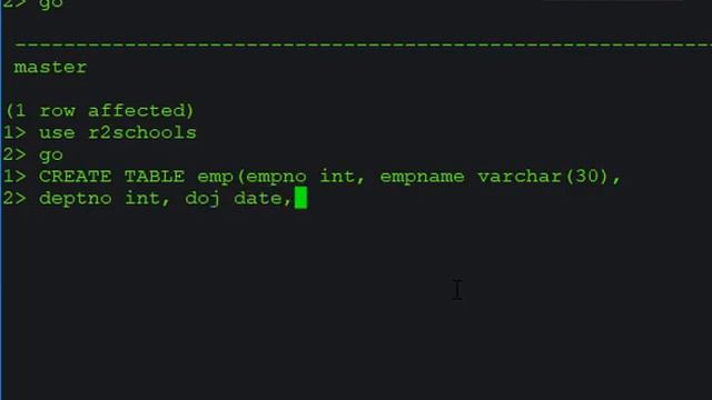 Sybase Tutorial for Beginners : 1 SYBASE CREATE TABLE смотреть онлайн