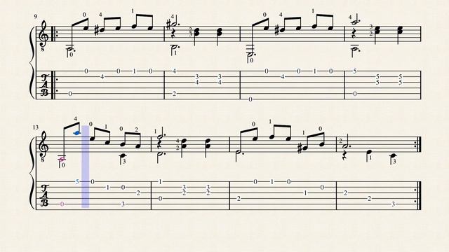 Complainte de l'Ourson - Iwagami, Takashi - Tablature смотреть онлайн