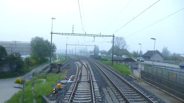 Путешествие на поезде Корно – Лисс – Остермундиген, Швейцария смотреть онлайн