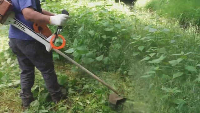 Két Stihl fs 450,nagy gazban! смотреть онлайн