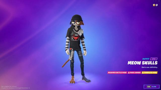 Meow Skulls Skin - Fortnite Chapter 3 Season 4 Paradise Event смотреть онлайн