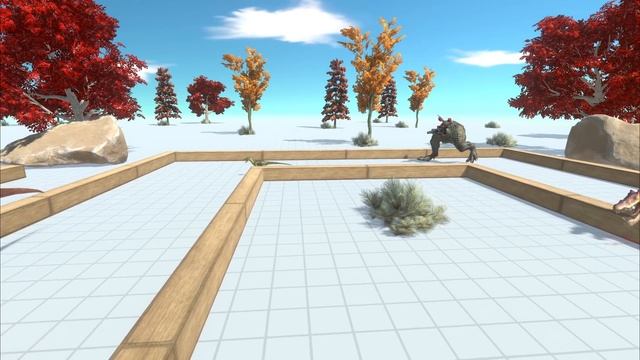 Escape from the Fire-Breathing Monster - Animal Revolt Battle Simulator смотреть онлайн