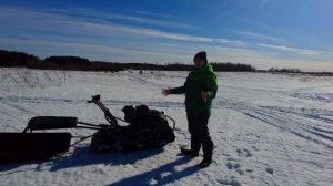 Новейшая гусеница уже на мотобуксировщике Тофалар