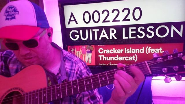 How To Play Cracker Island - Gorillaz, Thundercat Guitar Tutorial (Beginner Lesson!) смотреть онлайн