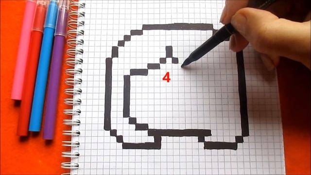Как рисовать Девочку Аниме по клеточкам How to Draw Girl Anime Pixel Art for Kids смотреть онлайн