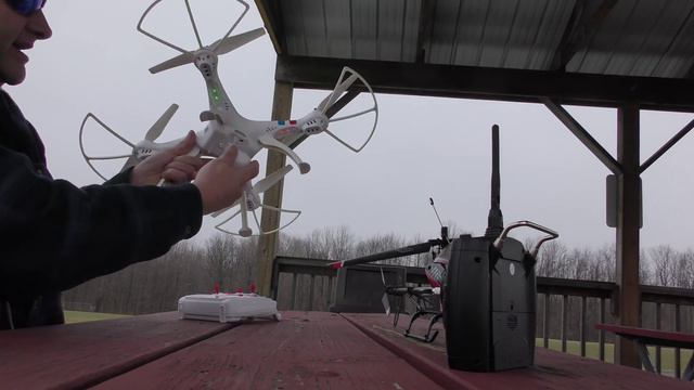 Showing My Syma X8C and Accipiter 4 channel Copter смотреть онлайн