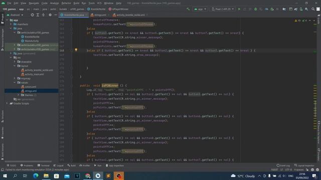 Крестики-нолики на Java в Android Studio. Урок 12. Добавляем Ничью, фиксим баг Зависание. смотреть онлайн