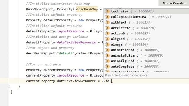 How to Implement Custom Calendar in Android Studio | CustomCalendar | Android Coding смотреть онлайн