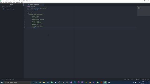 How to Create a Database and Table in Python with SQLite3 - Python SQLite3 Series (Part 1) смотреть онлайн