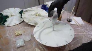 Инструкция:
Классические часы с эпоксидной смолой. Вариант 2 - мрамор