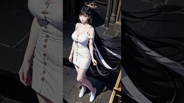 [4K Ai Cosplay] BlueArchive Tsukatsuki Rio, Lookbook, Fashion, 블루아카이브 리오, 룩북,AI 그림, FYP, つかつきリオ