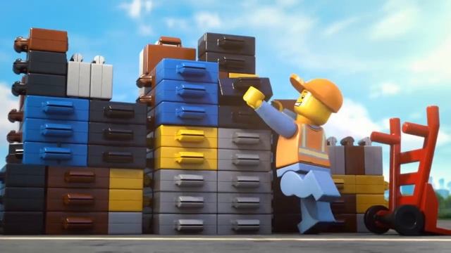 FIRE, LAVA, VOLCANO & HELICOPTER RESCUE LEGO Cartoons! LEGO City Movies For Kids in English смотреть онлайн