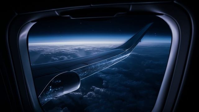 Airplane Sounds Dark Background | White Noise For Sleeping 10 Hours