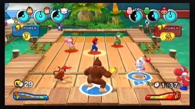 Mario Sports Mix Walkthrough Part 23 ☆ Normal Mode - Dodgeball ~ Flower Cup 1/3 ☆ смотреть онлайн