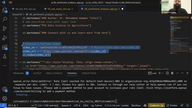 Sentiment Analysis application | A complete project #aikachilla смотреть онлайн