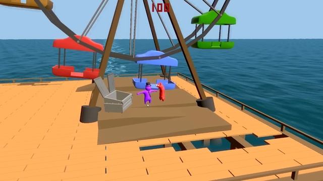 Gang Beasts (как спаванить вещей и врагов!! ) смотреть онлайн