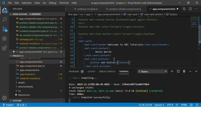 Angular Material Tutorial - Angular Mat Card | Angular Tutorials For Beginners смотреть онлайн