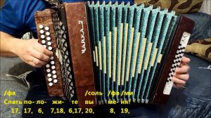 "Калинка-малинка". Разбор на гармони.