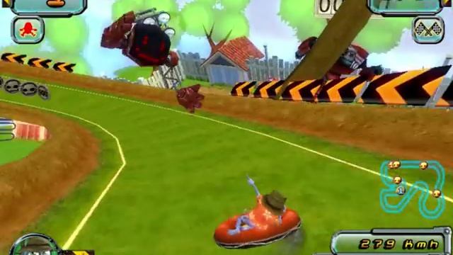 Прохождение игры (CrazyFrog Racer 2) часть 2 смотреть онлайн