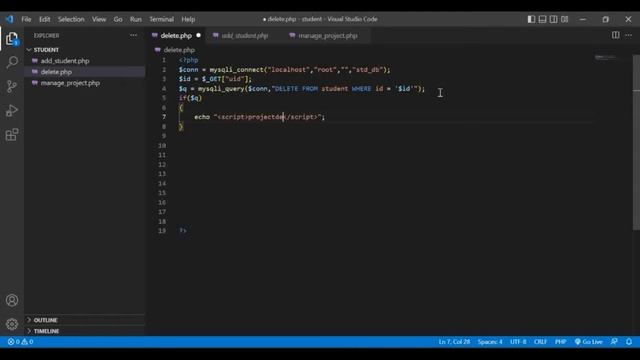 Crud Part-2 Delete Process in PHP смотреть онлайн