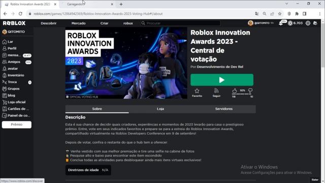 Como Ganhar o item [Hexonoval Joggers] Roblox Evento Innovation Awards 2023 смотреть онлайн