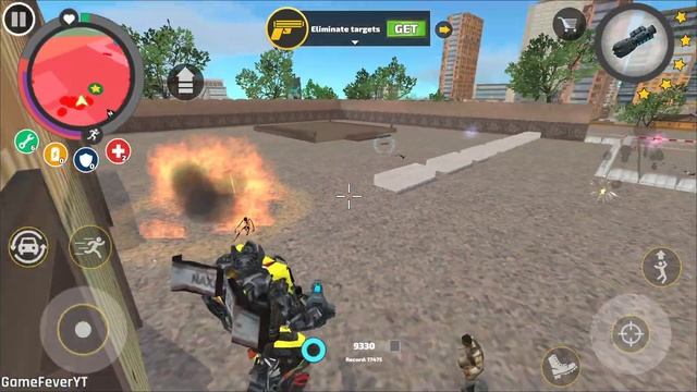 Rope Hero: Vice Town (Transformer Truck Fight Green Car Robot) War Machines - Android Gameplay HD смотреть онлайн