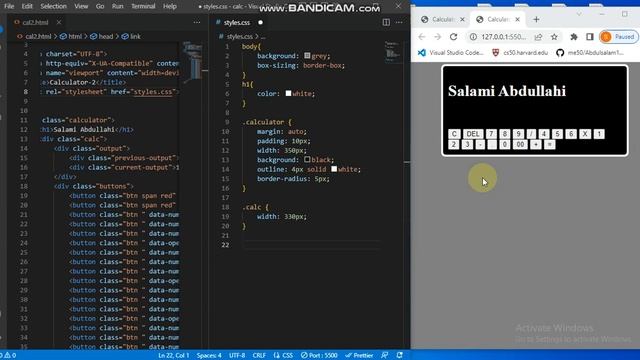 Building and designing a simple calculator using HTML and CSS GRID layout смотреть онлайн