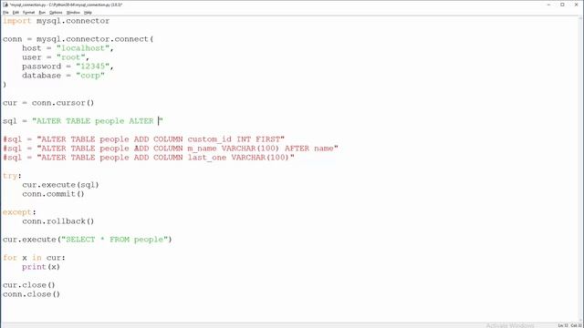 Python & MySQL - 8 - ADD and DROP Columns, and DEFAULT Values in Columns смотреть онлайн