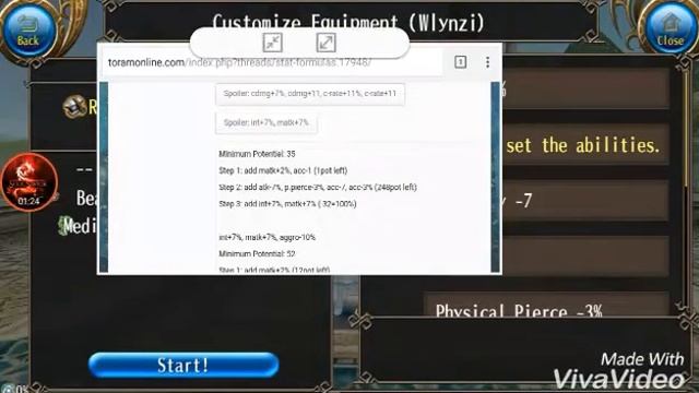 Toram Online - Fill Stat Int7%Matk7% смотреть онлайн