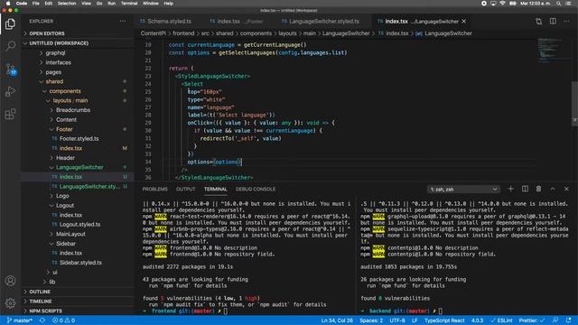 42. How to build a Headless CMS with TypeScript, React, GraphQL & Node: Language Switcher смотреть онлайн