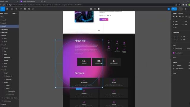 Figma Speed Art - Landing Page Design смотреть онлайн