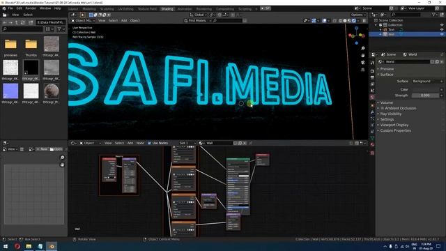 Safi Salam - Blender Neon text Tutorial смотреть онлайн