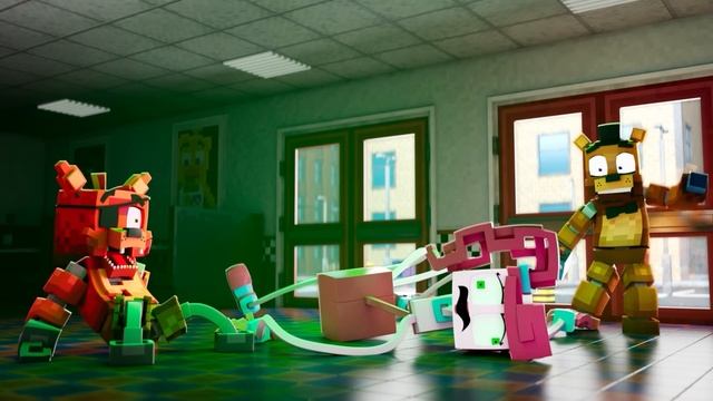 FAZEBEAR & FRIENDS VS SECURITY BREACH - FNAF Security Breach Minecraft Animation смотреть онлайн