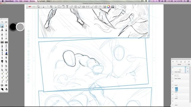 How to Draw Comics - Composition and Page Layouts - Video Tutorial - Blackstone Comic смотреть онлайн