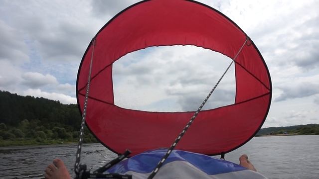 Окская регата-2017. Калуга - Серпухов. Wind-PADDLE парус на байдарке 00292 смотреть онлайн