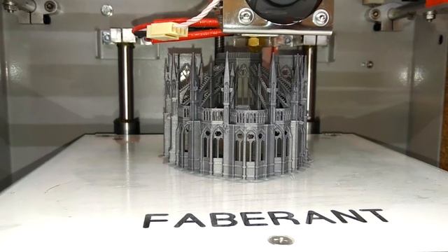 Печать сложного архитектурного макета на 3D-принтере Faberant Cube смотреть онлайн